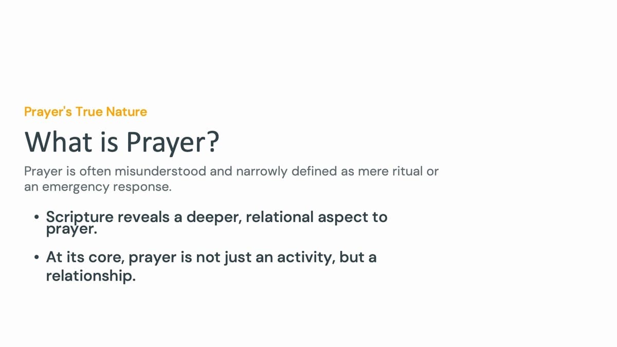 The True Nature of Prayer: It's Not About Routine — It's About Relationship